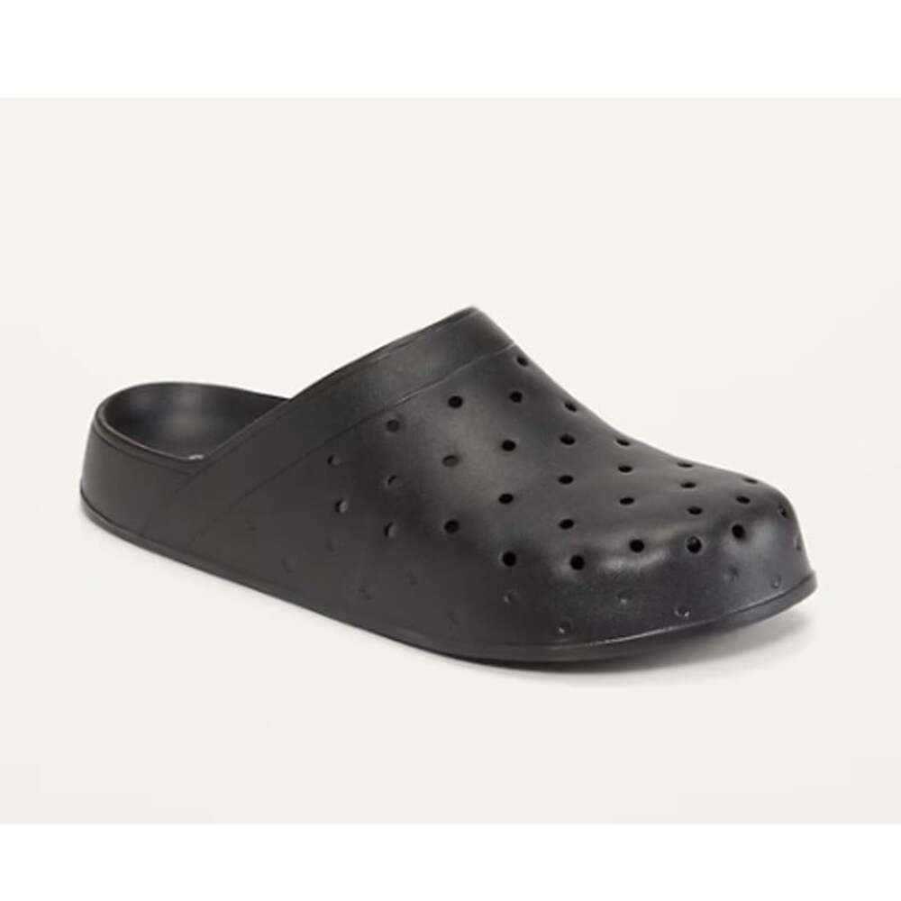 Old Navy Women's Black Perforated Clog Shoes Size 9
